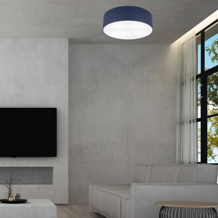 Iluminação de teto SIRJA PASTEL DOUBLE 4xE27/15W/230V diâmetro 45 cm azul escuro