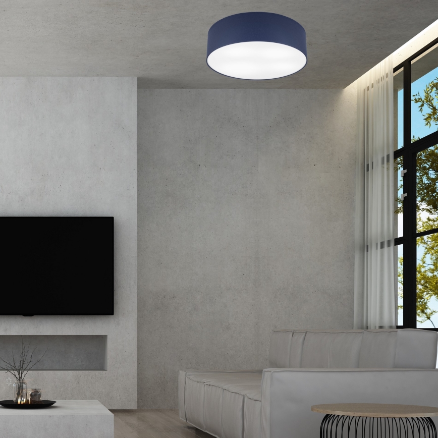 Iluminação de teto SIRJA PASTEL DOUBLE 4xE27/15W/230V diâmetro 45 cm azul escuro