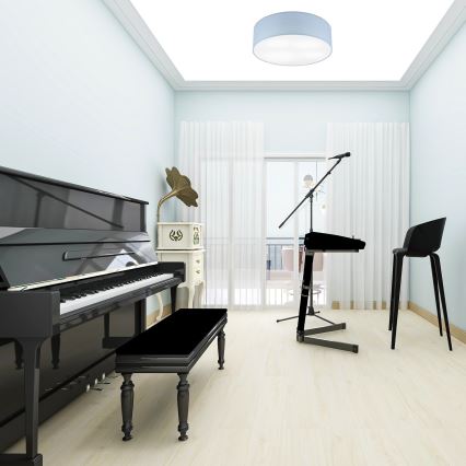 Iluminação de teto SIRJA PASTEL DOUBLE 4xE27/15W/230V diâmetro 45 cm azul