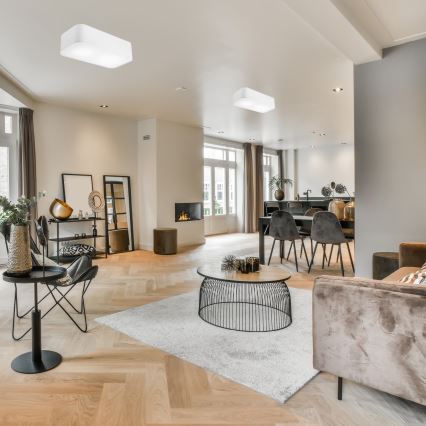 Iluminação de teto SIRJA SQUARE 2xE27/15W/230V branco