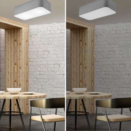 Iluminação de teto SIRJA SQUARE 2xE27/15W/230V cinzento