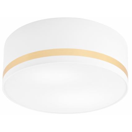 Iluminação de teto SIRJA STRIPE 2xE27/15W/230V diâmetro 35 cm branco