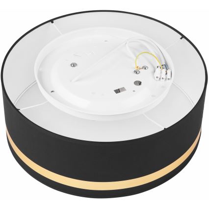 Iluminação de teto SIRJA STRIPE 2xE27/15W/230V diâmetro 35 cm preto