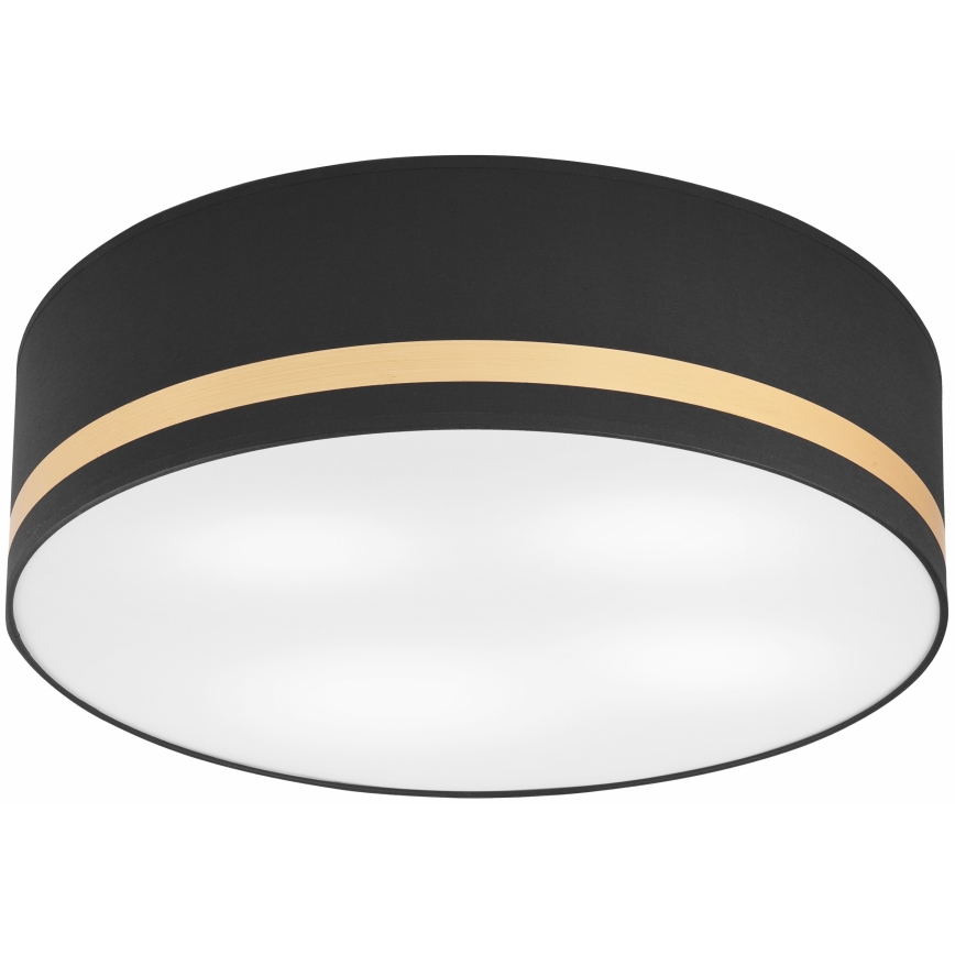 Iluminação de teto SIRJA STRIPE 4xE27/15W/230V diâmetro 45 cm preto