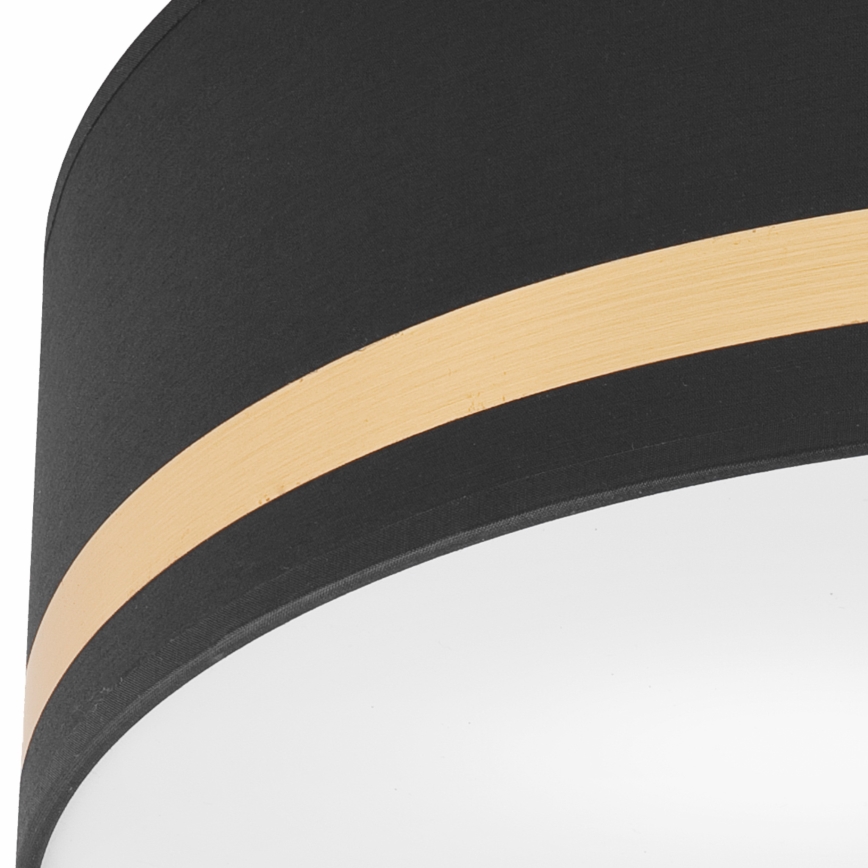 Iluminação de teto SIRJA STRIPE 4xE27/15W/230V diâmetro 45 cm preto