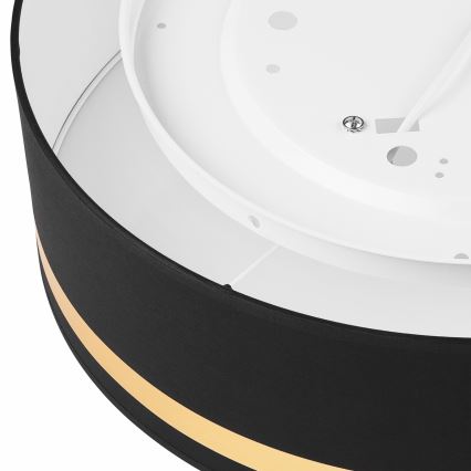 Iluminação de teto SIRJA STRIPE 4xE27/15W/230V diâmetro 45 cm preto