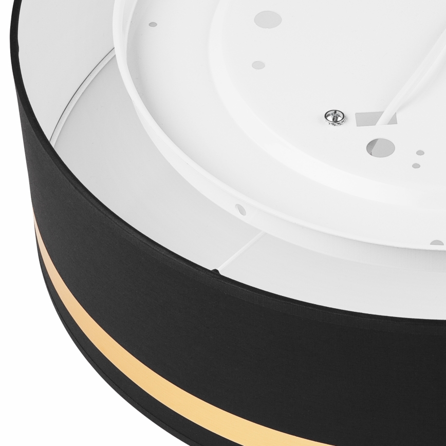 Iluminação de teto SIRJA STRIPE 4xE27/15W/230V diâmetro 45 cm preto