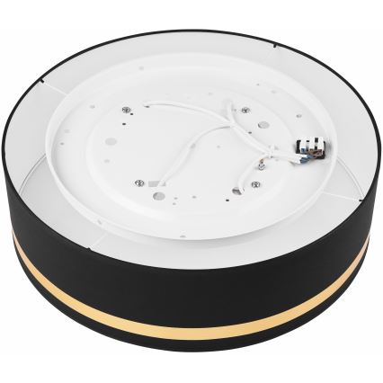 Iluminação de teto SIRJA STRIPE 4xE27/15W/230V diâmetro 45 cm preto