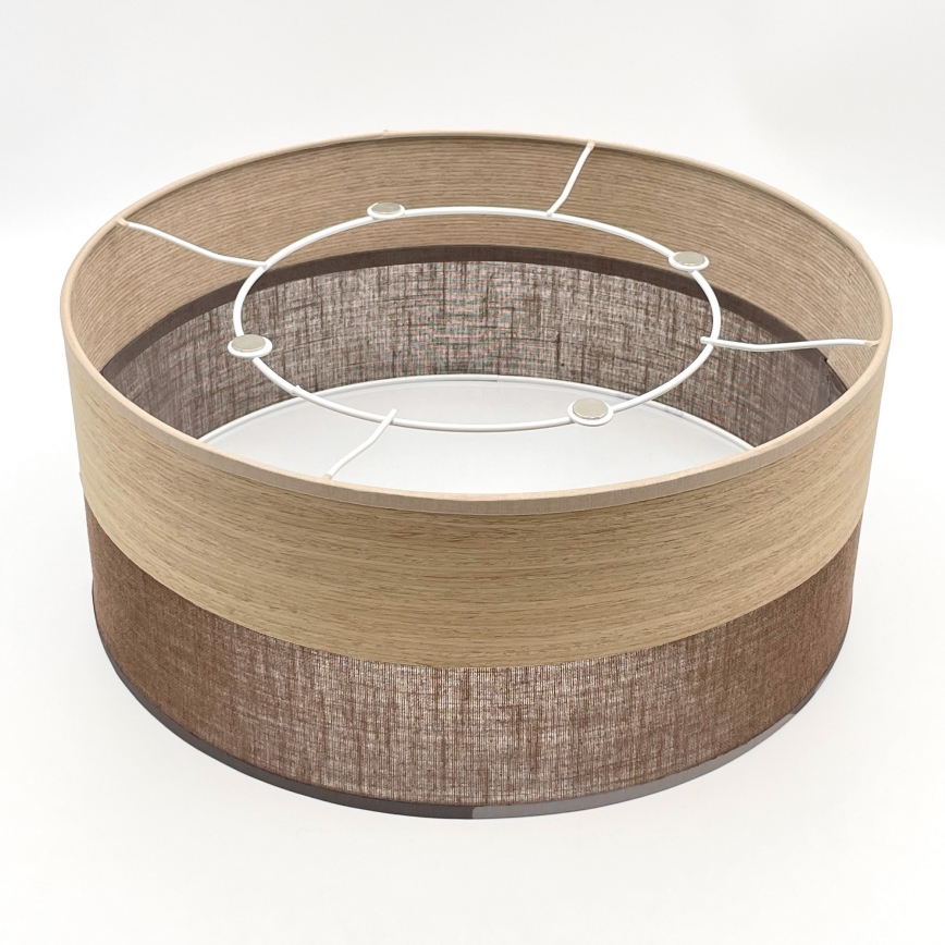 Iluminação de teto SIRJA WOOD 1xE27/15W/230V diâmetro 35 cm castanho/carvalho