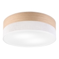 Iluminação de teto SIRJA WOOD 2xE27/15W/230V diâmetro 45 cm branco/carvalho