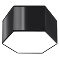 Iluminação de teto SUNDE 2xE27/60W/230V 15,5 cm preta
