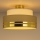 Iluminação de teto TAMI 1xE27/60W/230V diâmetro 40 cm bege/castanho/dourado