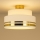 Iluminação de teto TAMI 1xE27/60W/230V diâmetro 40 cm branco/dourado