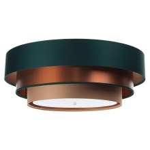 Iluminação de teto TRINITI 2xE27/60W/230V verde/cobre/castanho