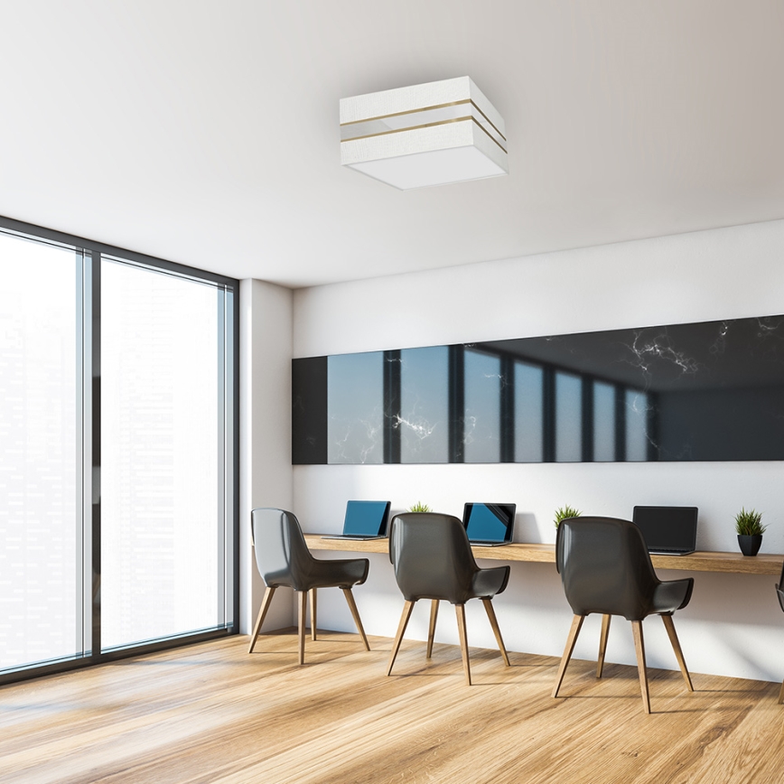 Iluminação de teto ULTIMO 2xE27/60W/230V branca