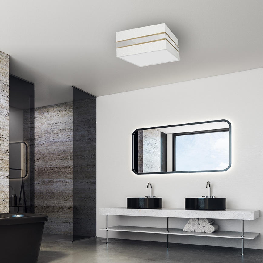 Iluminação de teto ULTIMO 2xE27/60W/230V branca