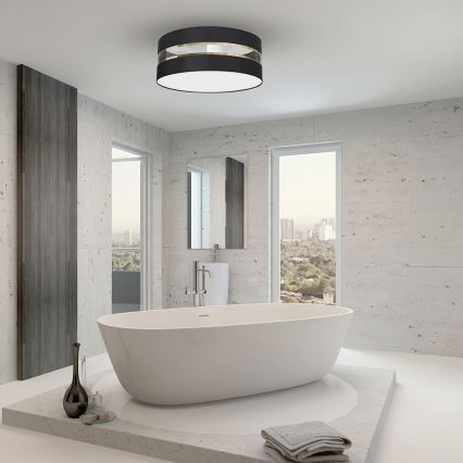 Iluminação de teto ULTIMO 2xE27/60W/230V preta