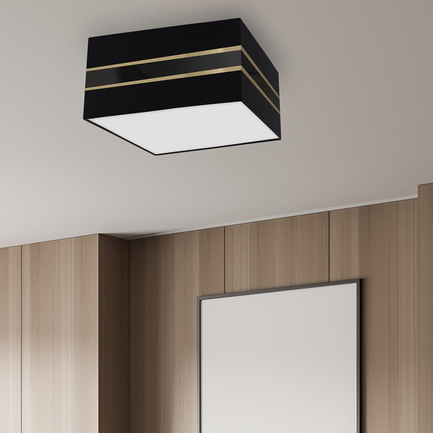 Iluminação de teto ULTIMO 3xE27/60W/230V preta