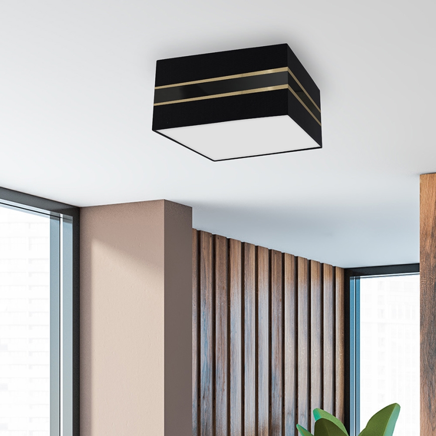 Iluminação de teto ULTIMO 3xE27/60W/230V preta