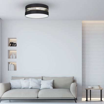 Iluminação de teto ULTIMO 3xE27/60W/230V preta