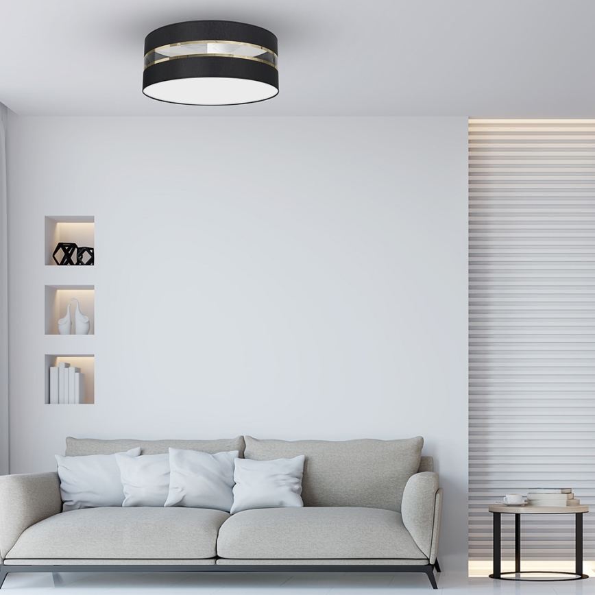 Iluminação de teto ULTIMO 3xE27/60W/230V preta