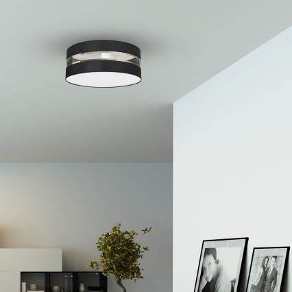 Iluminação de teto ULTIMO 3xE27/60W/230V preta