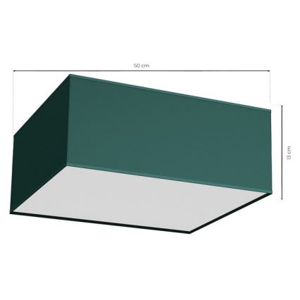 Iluminação de teto VERDE 3xE27/60W/230V 50x50 cm verde