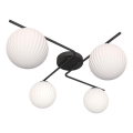Iluminação de teto VESPA 4xE14/10W/230V preto/branco