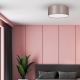Iluminação de teto ZIGGY 2xE27/60W/230V rosa/dourada