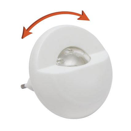 Iluminação de tomada de navegação LED com sensor LED/1W/230V 6000K