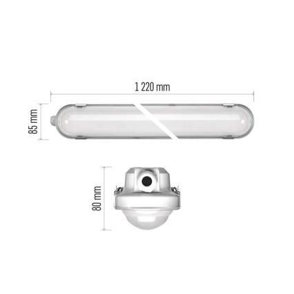 LED Regulação resistente iluminação com módulo de emergência MISTY LED/32/40/48/54W/230V 4000/6500K IP66