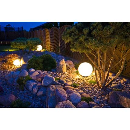 Iluminação decorativa exterior GARDEN BALL 1xE27/40W/230V IP65 d. 28 cm