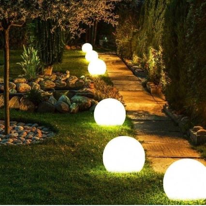 Iluminação decorativa exterior GARDEN BALL 1xE27/40W/230V IP65 d. 38 cm