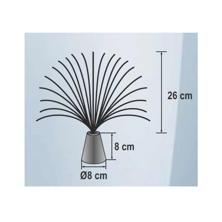 Iluminação decorativa LED RGB 3xLED/3xAA