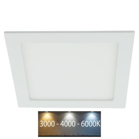 Iluminação embutida de casa de banho LED LED/18W/230V 3000/4000/6000K IP44