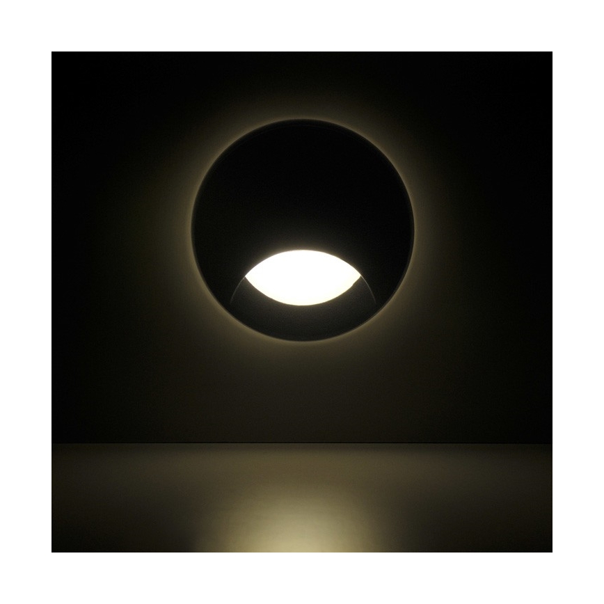 Iluminação embutida exterior para escadas LED Q1 LED/3W/230V IP44