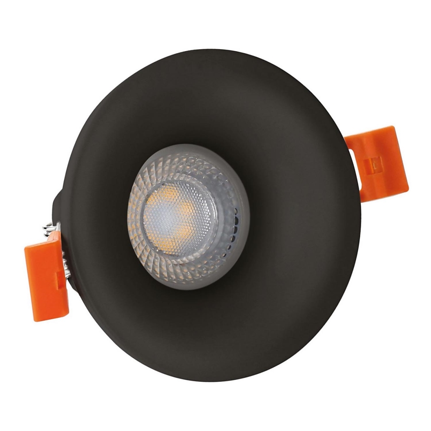 Iluminação embutida FIALE 1xGU10/35W/230V redondo preto