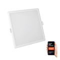Iluminação embutida LED com regulação ALGINE LED/12W/230V Wi-Fi Tuya quadrada