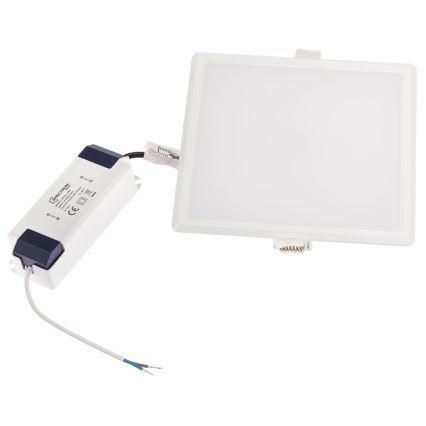 Iluminação embutida LED com regulação ALGINE LED/12W/230V Wi-Fi Tuya quadrada