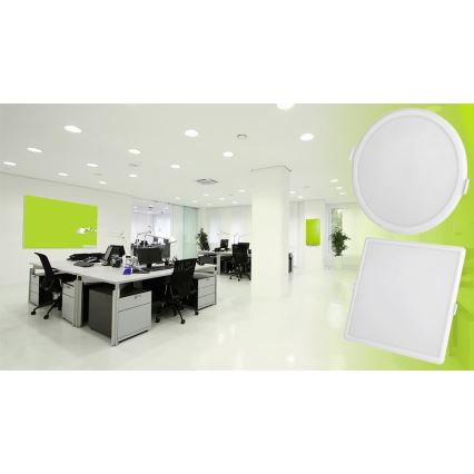 Iluminação embutida LED com regulação ALGINE LED/6W/230V Wi-Fi Tuya quadrada
