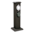 Iluminação exterior com tomada e temporizador 2Z IP44
