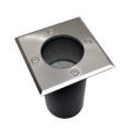 Iluminação exterior de entrada 1xGU10/30W/230V IP44 mate cromado