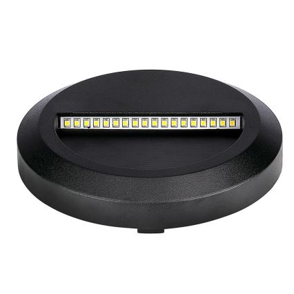 Iluminação exterior de escada LED LED/2W/230V IP65 3000K preto