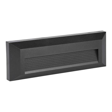 Iluminação exterior de escada LED LED/3W/230V IP65 3000K preto
