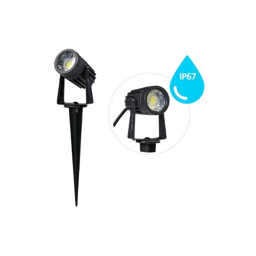 Iluminação exterior LED LED/3W/230V 4000K IP67 preto