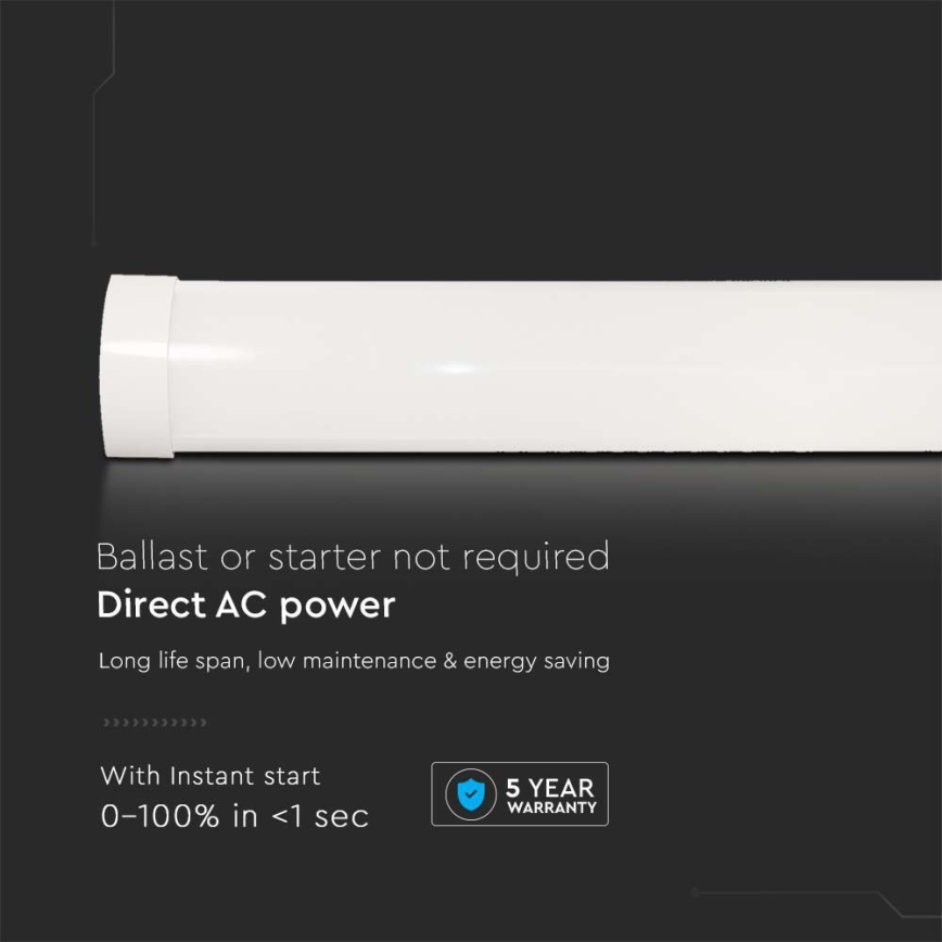 Iluminação fluorescente LED SAMSUNG CHIP LED/20W/230V 3000K 60 cm