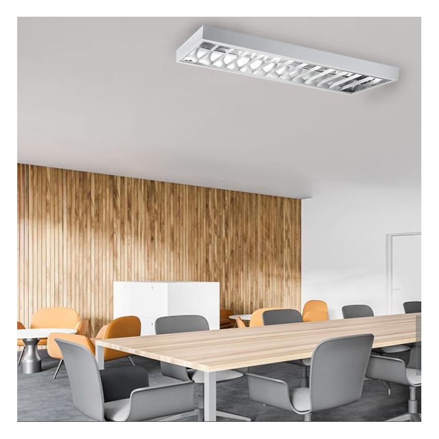 Iluminação fluorescente T8 2xG13/18W/230V 120 cm branco