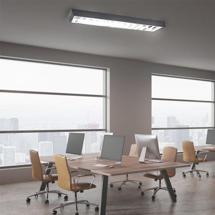 Iluminação fluorescente T8 2xG13/18W/230V 120 cm preto