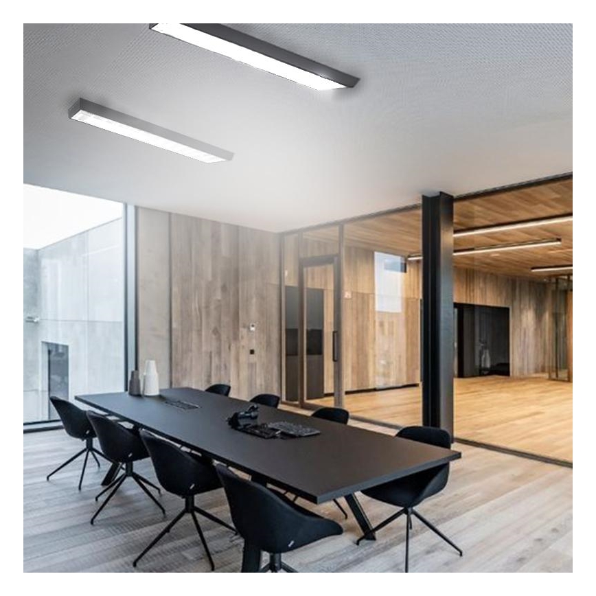 Iluminação fluorescente T8 2xG13/18W/230V 120 cm preto