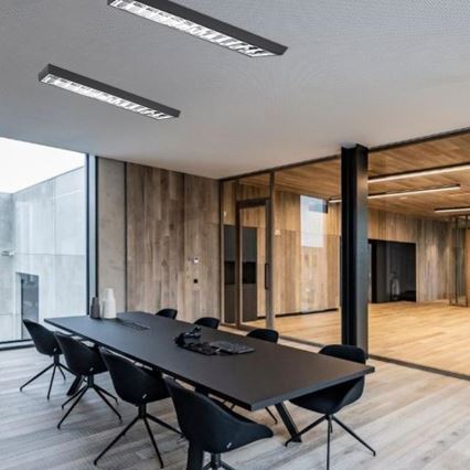 Iluminação fluorescente T8 2xG13/18W/230V 120 cm preto